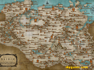 Карта Скайрима