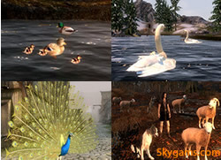 Животные и птицы на просторах Скайрима